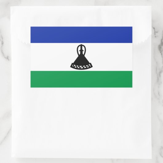 Lesotho Flag Sticker (Tasche)