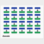 Lesotho Flag Sticker (Blatt)