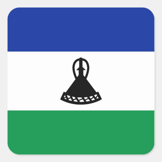 Lesotho Flag Sticker (Vorderseite)
