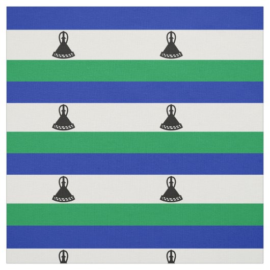 Lesotho Flag Stoff (Muster)