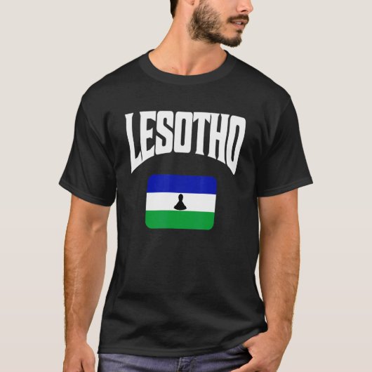 Lesotho Flag T-Shirt (Vorderseite)