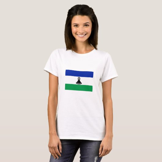 Lesotho Flag T-Shirt (Vorne ganz)