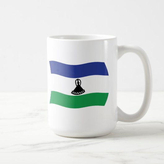 Lesotho Flag Tasse (Rechts)