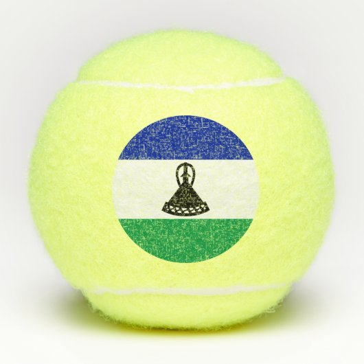 Lesotho Flag Tennisbälle (Vorderseite)