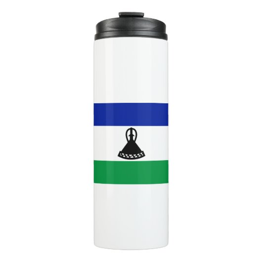 Lesotho Flag Thermosbecher (Vorderseite)