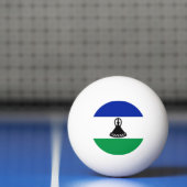 Lesotho Flag Tischtennisball (Netto)