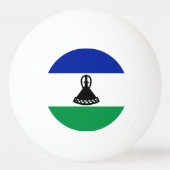 Lesotho Flag Tischtennisball (Vorderseite)
