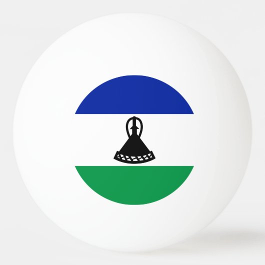 Lesotho Flag Tischtennisball (Vorderseite)