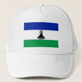 Lesotho Flag Truckerkappe (Vorderseite)