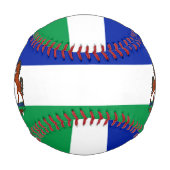 Lesotho Flag und Wappen Patriotisch Baseball (Rückseite)