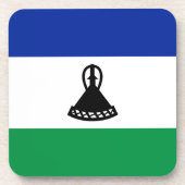 Lesotho Flag Untersetzer (Vorderseite)