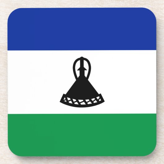 Lesotho Flag Untersetzer (Vorderseite)