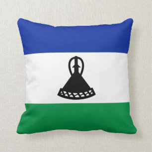 Lesotho Flag x Flag Kissen