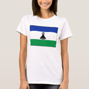 Lesotho Flag x Map T - Shirt