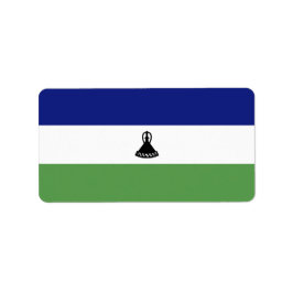 Lesotho-Flagge Adressaufkleber