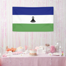 Lesotho-Flagge Banner