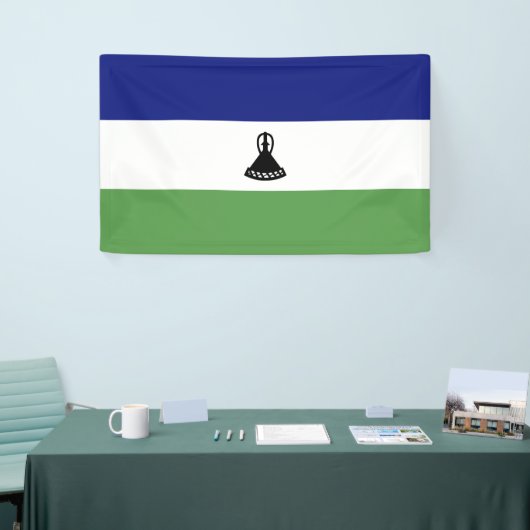 Lesotho-Flagge Banner (Messeveranstaltung)