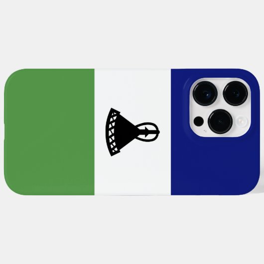 Lesotho-Flagge Case-Mate iPhone Hülle (Rückseite (Horizontal))
