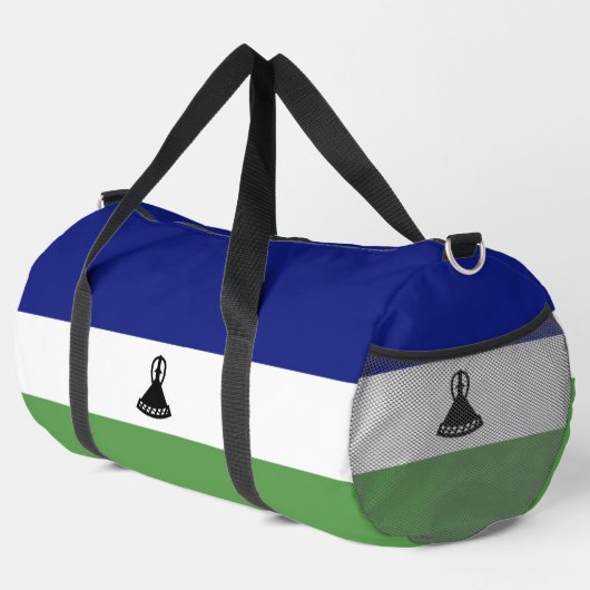 Lesotho-Flagge Duffle Bag (Rechte Ecke)
