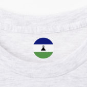Lesotho-Flagge Etiketten (Befestigt)