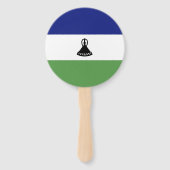 Lesotho-Flagge Fächer (Rückseite)