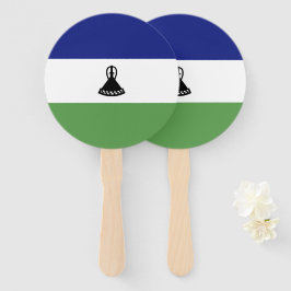 Lesotho-Flagge Fächer