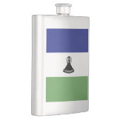 Lesotho-Flagge Flachmann (Rechts)