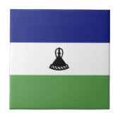 Lesotho-Flagge Fliese (Vorderseite)