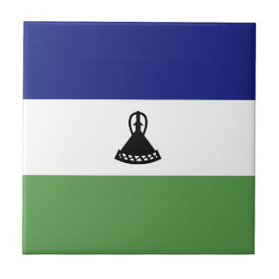 Lesotho-Flagge Fliese