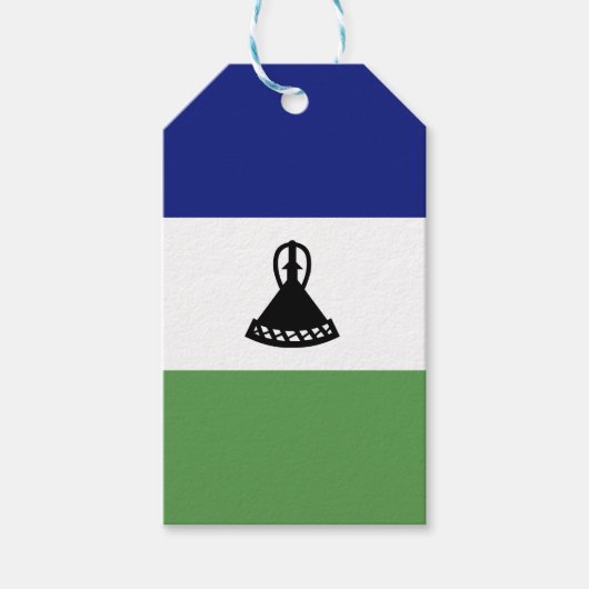 Lesotho-Flagge Geschenkanhänger (Vorderseite)