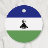 Lesotho-Flagge Geschenkanhänger (Rückseite)