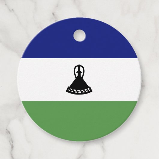Lesotho-Flagge Geschenkanhänger (Vorderseite)
