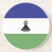 Lesotho-Flagge Getränkeuntersetzer (Vorne)