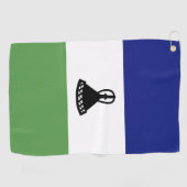 Lesotho-Flagge Golfhandtuch (Horizontal)