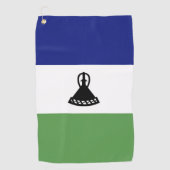 Lesotho-Flagge Golfhandtuch (Vorderseite)