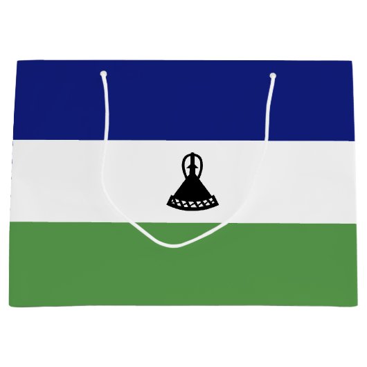 Lesotho-Flagge Große Geschenktüte (Vorderseite)