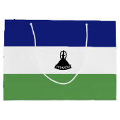 Lesotho-Flagge Große Geschenktüte (Rückseite)