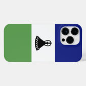 Lesotho-Flagge iPhone Hülle (Rückseite (Horizontal))
