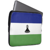 Lesotho-Flagge Laptopschutzhülle (Vorne Rechts)