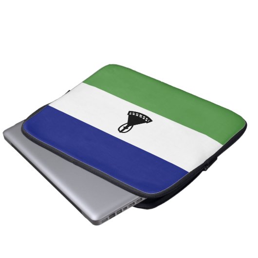 Lesotho-Flagge Laptopschutzhülle (Vorne Knopf)