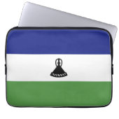 Lesotho-Flagge Laptopschutzhülle (Vorderseite)
