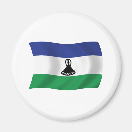 Lesotho-Flagge-Magnet Magnet (Vorne)