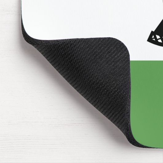 Lesotho-Flagge Mousepad (Ecke)