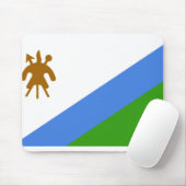 Lesotho-Flagge Mousepad (Mit Mouse)