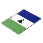 Lesotho-Flagge Notizblock (Linke Seite)