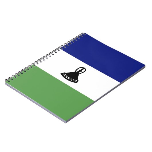 Lesotho-Flagge Notizblock (Linke Seite)