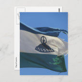 Lesotho-Flagge Postkarte (Vorne/Hinten)