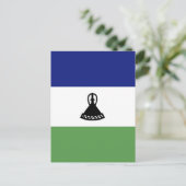 Lesotho-Flagge Postkarte (Stehend Vorderseite)