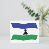 Lesotho-Flagge Postkarte (Stehend Vorderseite)