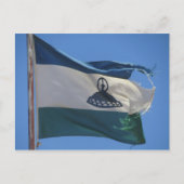 Lesotho-Flagge Postkarte (Vorderseite)